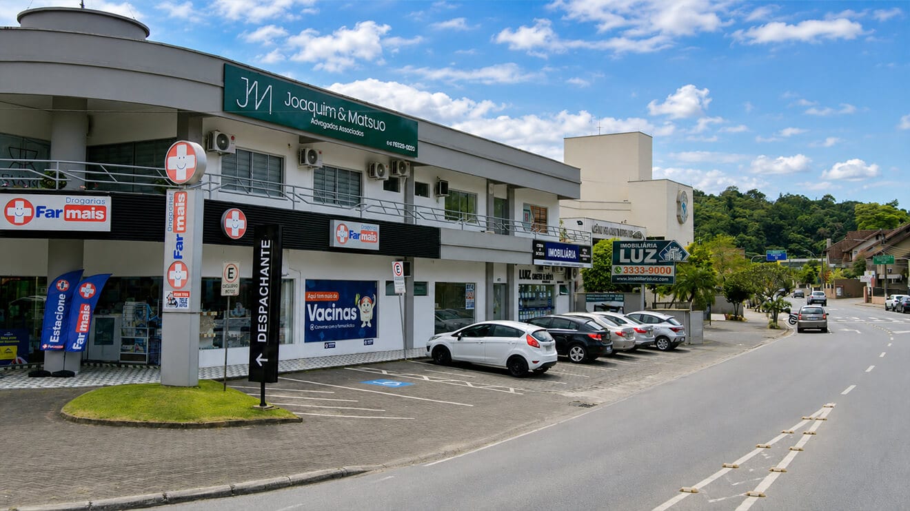 Fachada do escritório em Indaial
